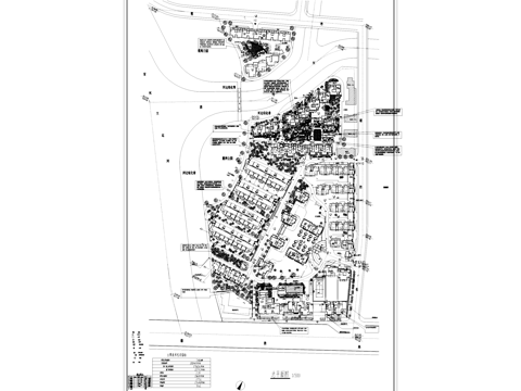 霞湾公园小区景观平面CAD施工图cad施工图