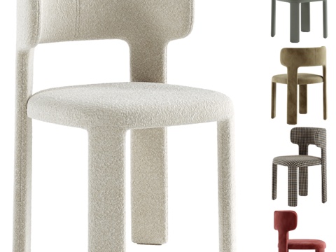  露西餐椅3d模型 