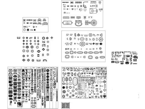 室内装饰家具CAD图块图库施工图集cad施工图