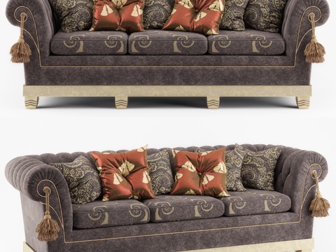  CALLIOPE沙发 2座 3座3d模型 