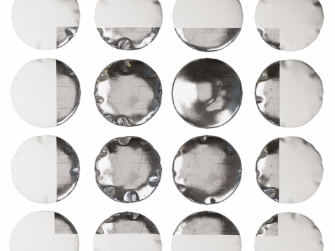  瓷质墙饰Horizon银色，20173d模型 