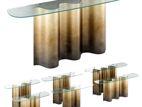  Cattelan Italia海王星边柜3d模型 