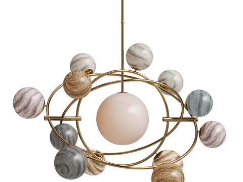  现代简约吊灯 吊灯 简约吊灯 餐厅吊灯 客厅吊灯 灯3d模型 