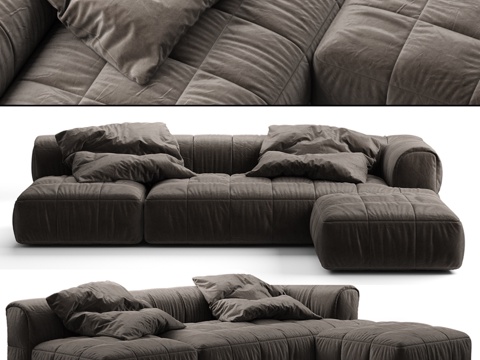  Arflex条纹沙发A3d模型 