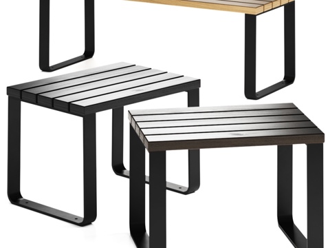  Henry Miramondo 边凳桌凳3d模型 