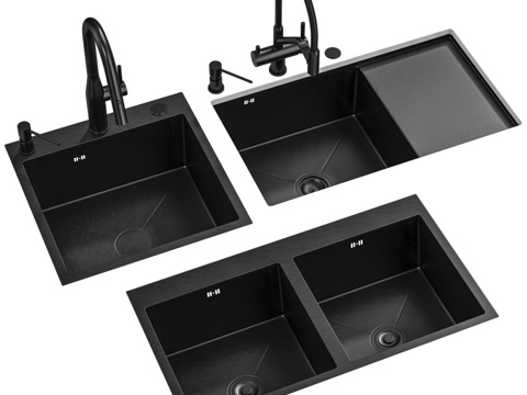  Gappo厨房水槽3d模型 
