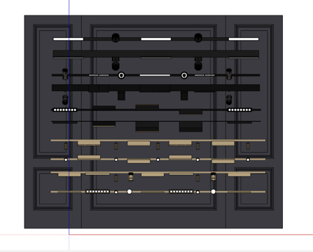 现代筒灯射灯合集su模型