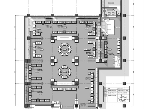  珠宝店 最新平面施工图设计cad施工图 