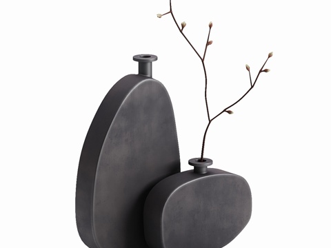  花瓶套装13d模型 