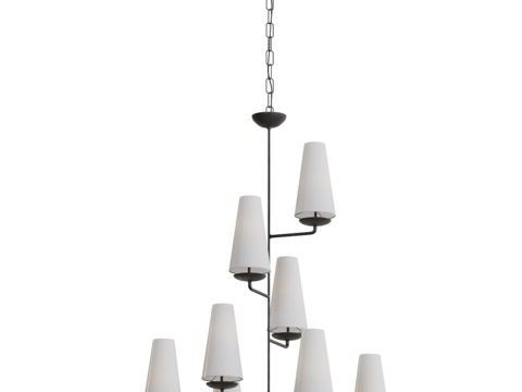  Fontaine垂直吊灯3d模型 