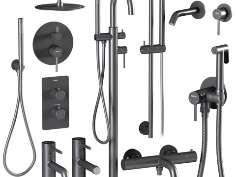  AQUATEK欧洲水龙头淋浴套装13d模型 