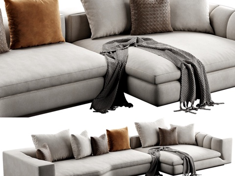  Minotti Riley沙发3d模型 