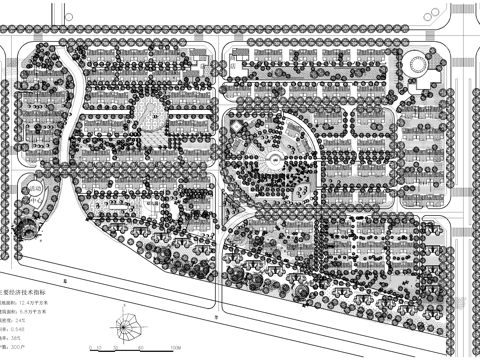居住区规划总平面图 乡村住宅振兴改造cad施工图