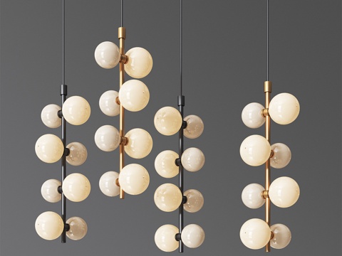  Tech Lighting现代轨道吊灯3d模型 