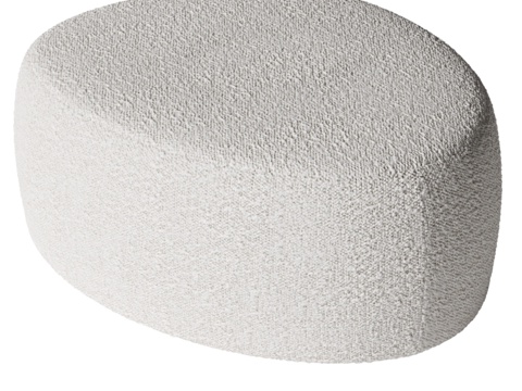  Pouf Bily Boucle Beige by Thin3d模型 