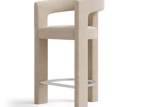  现代简约吧台椅子 吧椅 简约吧椅 休闲吧椅 吧凳3d模型 