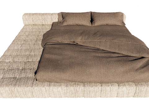 卧室单体床su模型