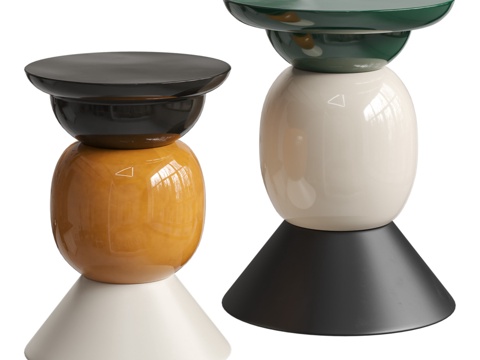  Zara Home COLLAGERIE边几3d模型 