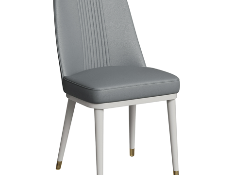  现代简约单人椅子 椅子 简约椅子 休闲椅子 凳子 餐厅椅子3d模型 