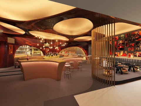  酒吧 ktv 餐厅 饭店 夜店3d模型 