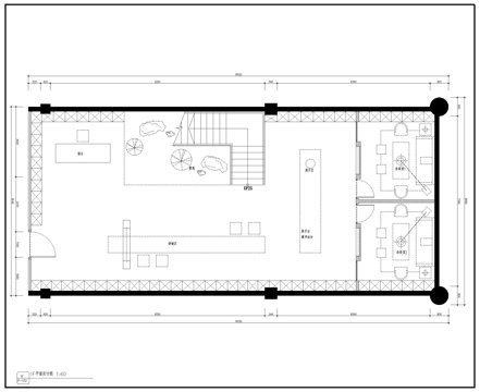 高档玉器店会所 最新全套施工图设计cad施工图