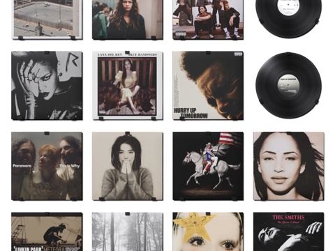  黑胶唱片013d模型 