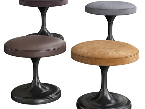  Minotti脚凳3d模型 