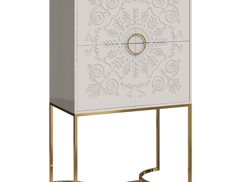  现代简约边柜 边柜 装饰边柜 餐边柜  柜子3d模型 