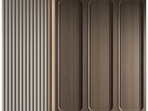  装饰墙板4843d模型 