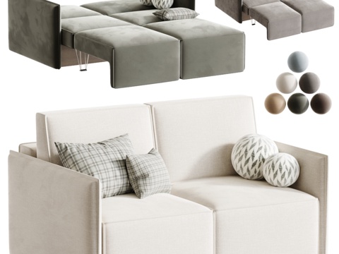  divan.ru出品Olien Mini直线沙发3d模型 