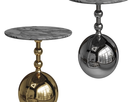  现代简约茶几 茶几 简约茶几 轻奢茶几 球形茶几3d模型 