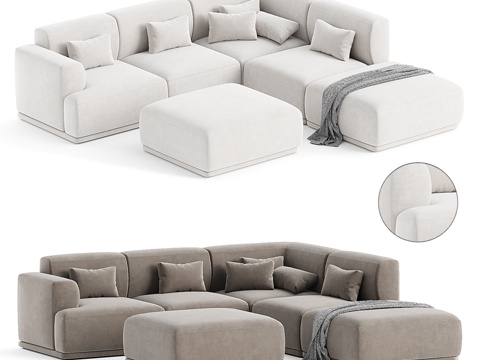  Connect软体模块沙发23d模型 