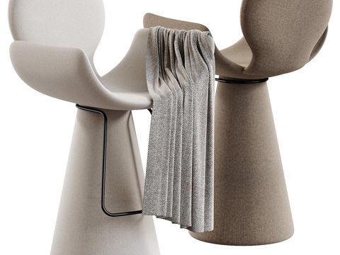  Bonaldo尤皮吧凳3d模型 