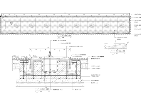 水景 喷泉 镜面水景 涌泉cad施工图