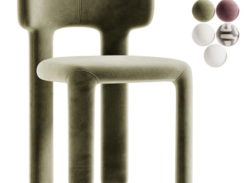  迪特雷意大利露西餐椅3d模型 