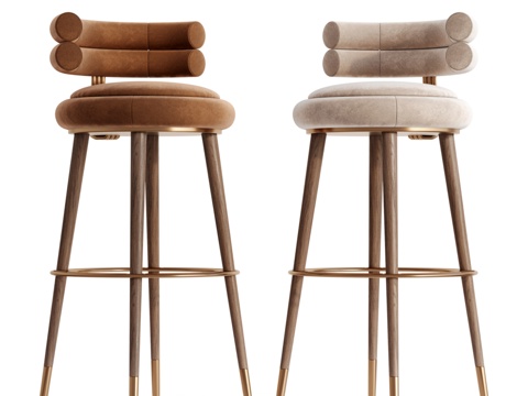  Betsy 吧椅 - Mezzo 系列3d模型 