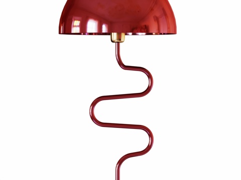  扭纹铁艺台灯3d模型 