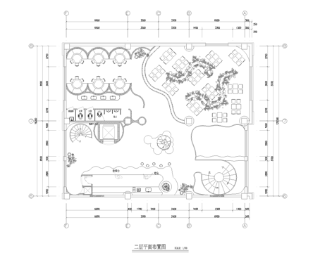主题花店 最新全套施工图设计cad施工图