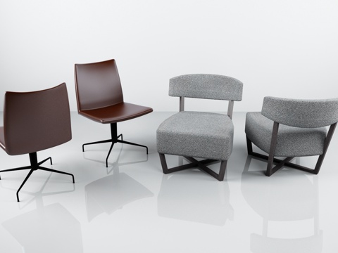  办公椅子 沙发椅子3d模型 