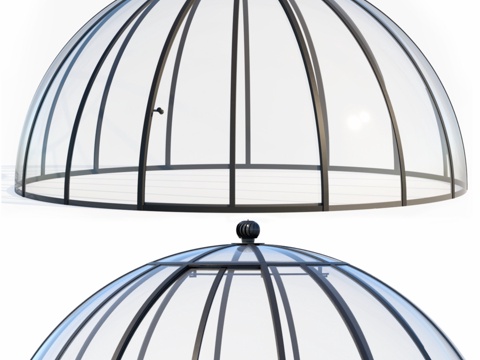  穹顶凉亭3d模型 