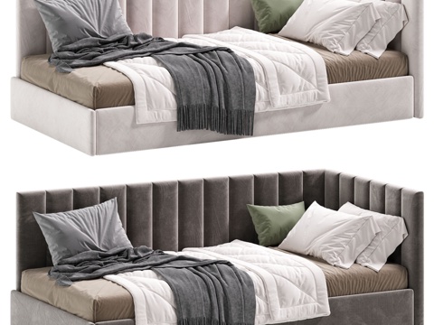  Milena儿童床3d模型 