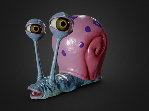  蜗牛加里3d模型 