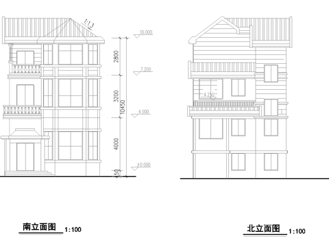 乡村自建房别墅建筑  最新全套施工图设计cad施工图
