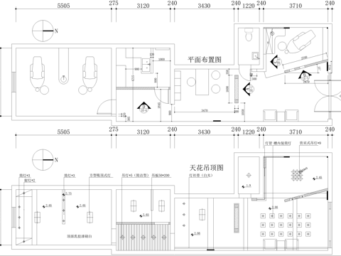 牙科医院诊所室内cad施工图