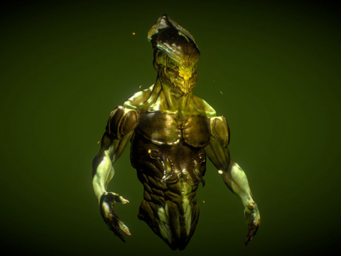  昆虫形态实时角色3d模型3d模型 