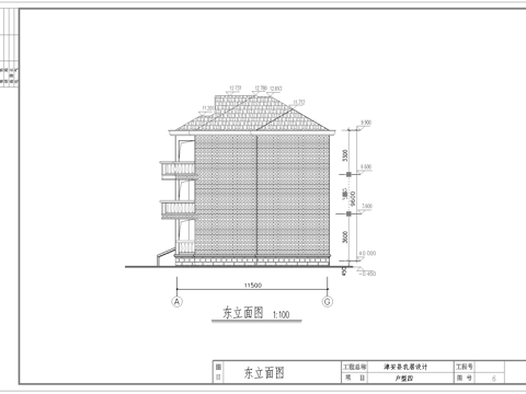  乡村自建房别墅建筑 最新全套施工图设计cad施工图 