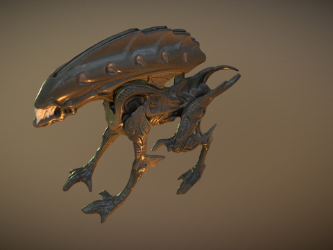  外星玩具三维扫描3d模型 