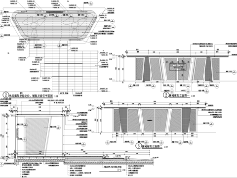 现代玻璃廊架 钢结构廊架 会客厅格栅隔板cad施工图