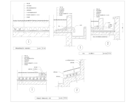 覆土屋顶CAD施工图cad施工图
