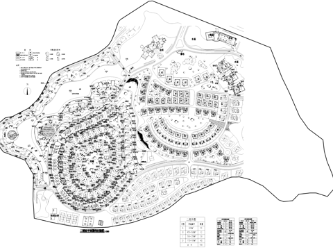 碧水天源二期别墅小区景观平面CAD施工图cad施工图
